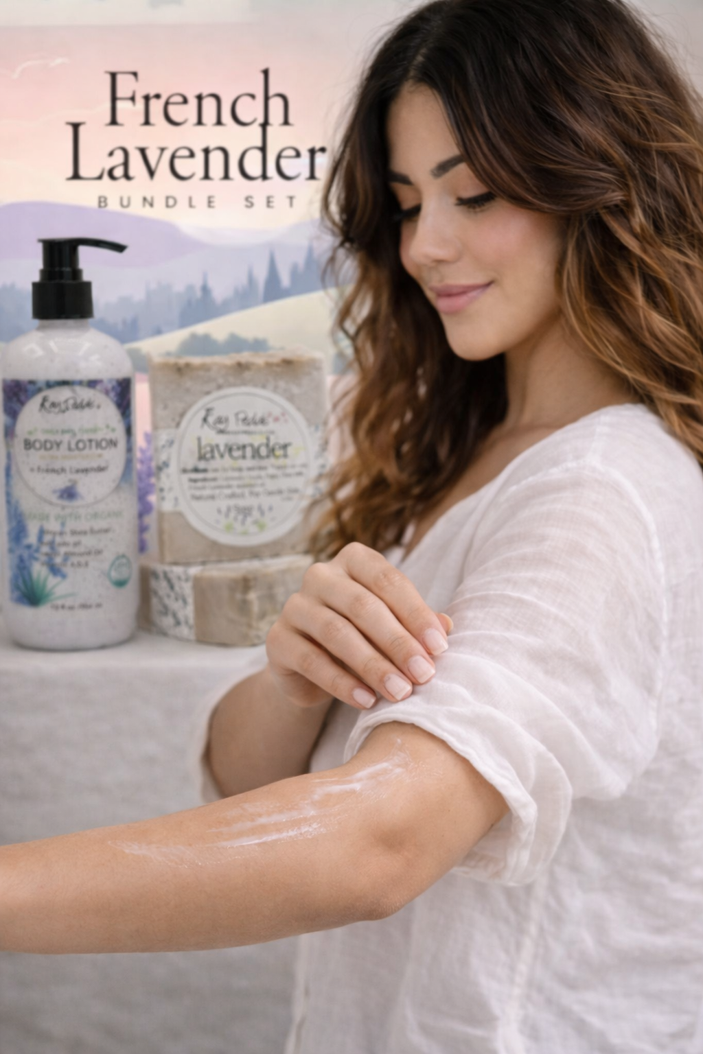 Lavender Bundle Gift Set – Organic Body Lotion & Soap Collection