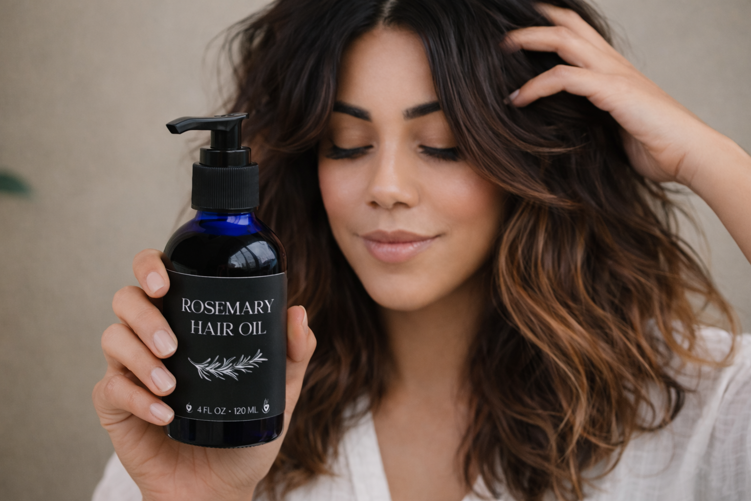 Organic Rosemary Hair Oil – Nourishing Scalp Treatment | 2 oz