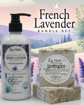 Lavender Bundle Gift Set – Organic Body Lotion & Soap Collection