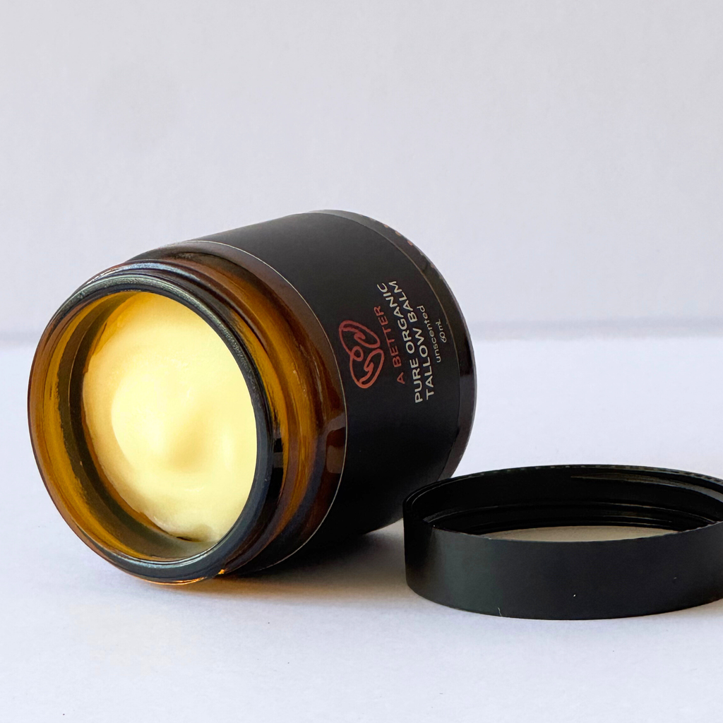 Pure Organic Tallow Balm – Grass-Fed Unscented Face & Body Moisturizer | 60 mL